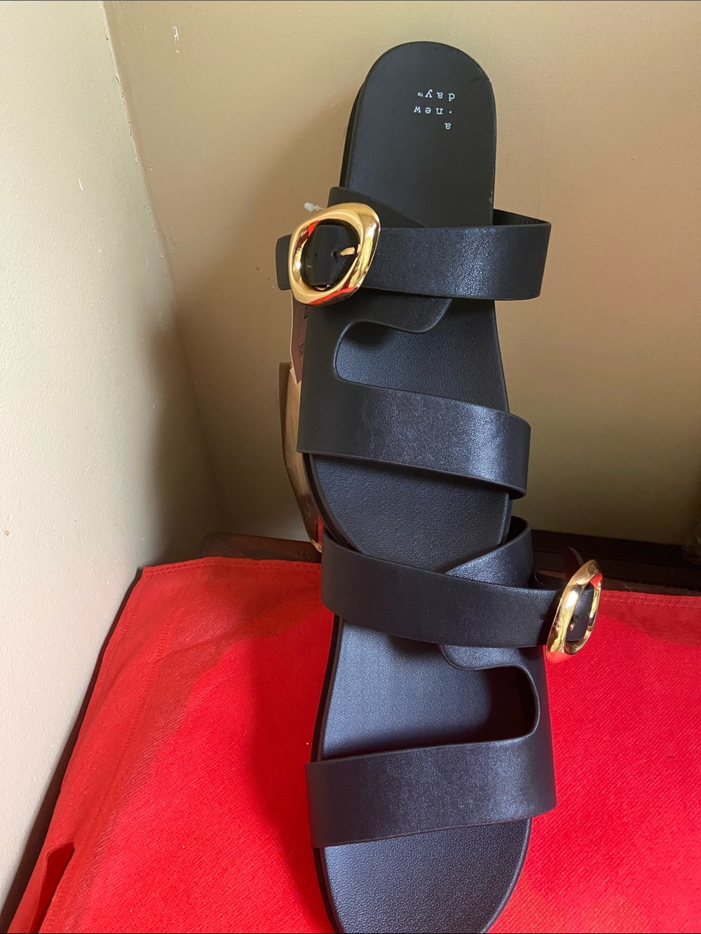 A New Day. Black sandals. New with tag